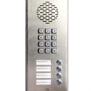 GSM 3G Intercom with 4 buttons and Keypad